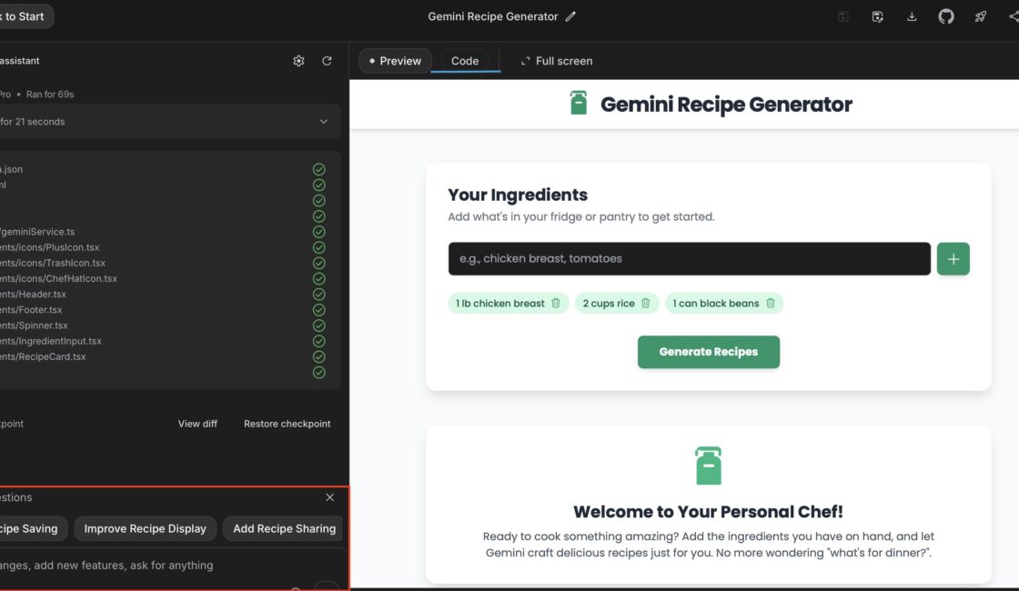 Como criar um aplicativo com inteligência artificial usando Google AI Studio